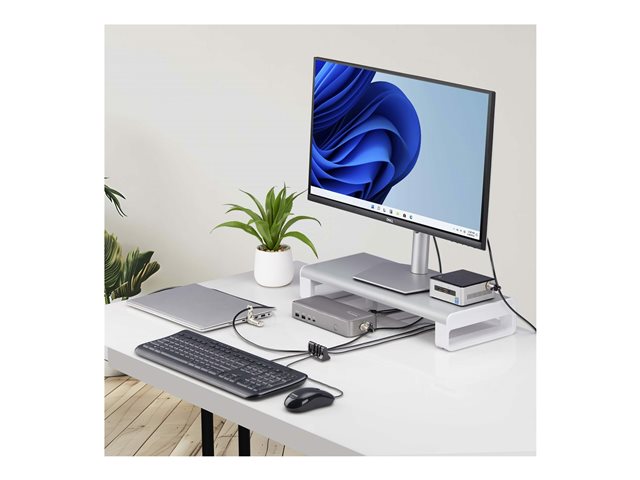StarTech.com Peripheral Cable Anchor Lock, Keyboard/Mouse Cable Trap - Security cable anchor - desk mountable - black