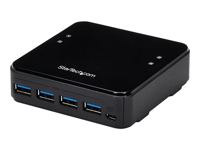 StarTech.com USB 3.0 Peripheral Sharing Switch - 4 USB 3.0 x 4 Computers - Mac / Windows / Linux - USB A/B Switch - USB Switch (HBS304A24A) - Hub - 8 x SuperSpeed USB 3.0 - desktop