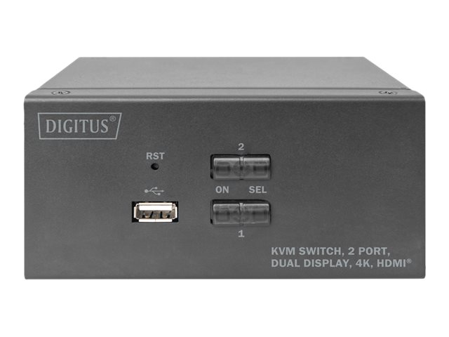 KVM Switch 2 Port Dual Display Desktop H