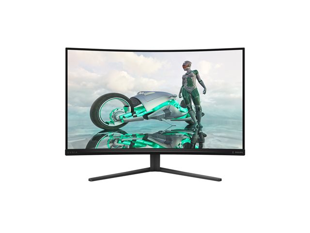 Philips Evnia 3000 32M2C3500L - LED monitor - gaming - curved - 32\" (31.5\" viewable) - 2560 x 1440 QHD @ 180 Hz - Fast VA - 300 cd/m² - 3500:1 - HDR10 - 0.5 ms - 2xHDMI, DisplayPort - charcoal