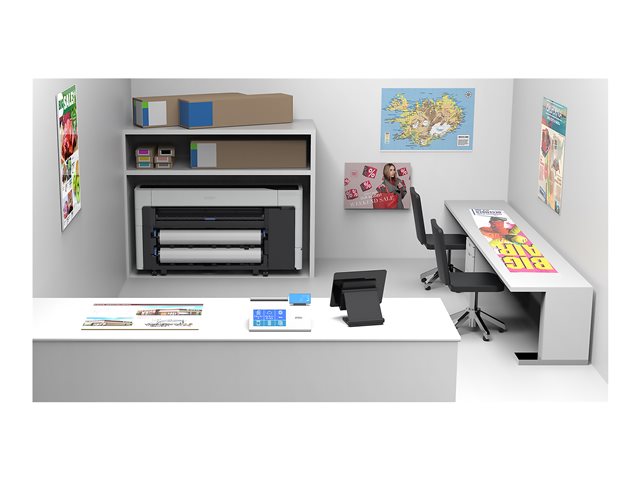 Epson SureColor SC-T3700D - 24\" large-format printer - colour - ink-jet - Roll (61 cm) - 2400 x 1200 dpi - up to 130 sq.m/hour (mono) / up to 130 sq.m/hour (colour) - USB, Wi-Fi, Gigabit LAN - cutter