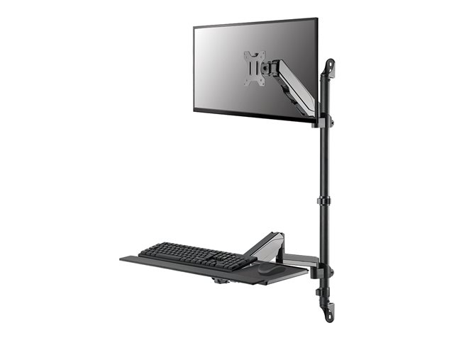 Neomounts WL90-325BL1 - Mounting kit (full motion arm) - sit-stand workstation - for LCD display / PC equipment - steel - black - screen size: 17\"-32\" - wall-mountable