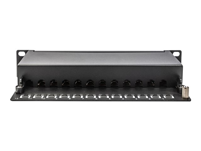 CAT 6A Patch Panel shielded 12-Port labe