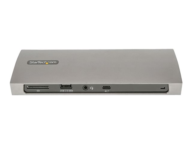 StarTech.com Thunderbolt 4 Dock, 96W Power Delivery, Single 8K/Dual Monitor 4K 60Hz, 3xTB4/USB4 ports, 4xUSB-A, SD, GbE, Thunderbolt 4 Docking Station for Windows or TB3 MacBook, 0.8m - Docking station - Thunderbolt 4 - 3 x Thunderbolt - 1GbE