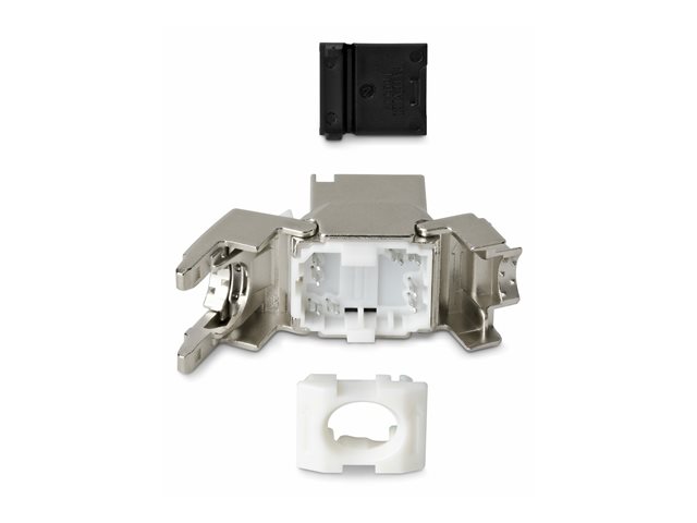 Cat8 Keystone Jack 6-Pack 180-Deg