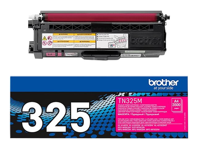 Brother TN325m - Magenta - original - toner cartridge - for Brother DCP-9055, DCP-9270, HL-4140, HL-4150, HL-4570, MFC-9460, MFC-9465, MFC-9970