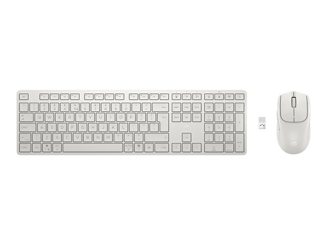 HP Multi-Device Dual-Mode Mouse and Keyboard Combo 495C White HP Multi-Device Dual-Mode Mouse and Keyboard Combo 495C White EURO
