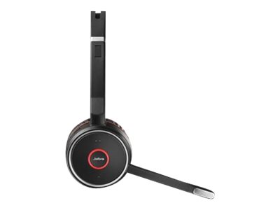 Evolve 75 UC Stereo Headset - Zwart / Rood