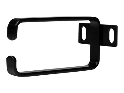 StarTech.com 1U Vertical 1.8 x 3.9in Server Rack Cable Management D-Ring Hook w/ Flexible Opening - Network Rack-Mount Cord Organizer Ring (CMHOOK1UN) - Cable management ring - black - 1U - for P/N: RACK-18U-20-WALL-OA, RACK-21U-20-WALL-OA, RACK-24U-20-WALL-OA, RK3236BKF, RKQMCAB12V2