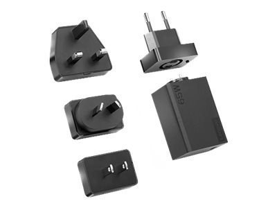 Lenovo 65W USB-C Travel Adapter - Power adapter - AC 100-240 V - 65 Watt - black