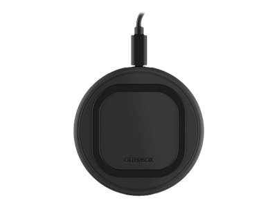 OtterBox - Wireless charging pad + AC power adapter - 10 Watt - black - Europe