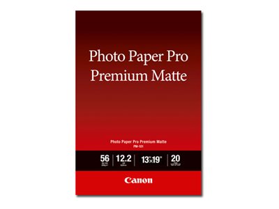 Canon Pro Premium PM-101 - Smooth matte - 310 micron - Super A3/B (330 x 483 mm) - 210 g/m² - 20 sheet(s) photo paper - for PIXMA PRO-1, PRO-10, PRO-100