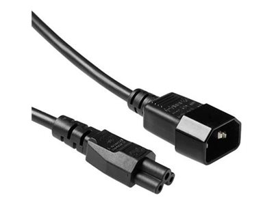 ACT Netsnoer C14 - C5 zwart 0 5 m