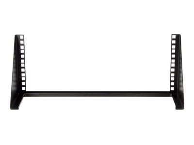 StarTech.com 4U Wall Mount Patch Panel Bracket - 19 inch Steel Vertical Mounting Bracket for Network and Data Equipment (RK419WALLV) - Mounting bracket - wall mountable - black - 4U - 19\"