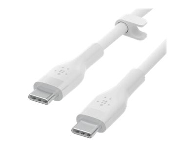 Belkin BoostCharge - USB cable - 24 pin USB-C (M) to 24 pin USB-C (M) - 2 m - white