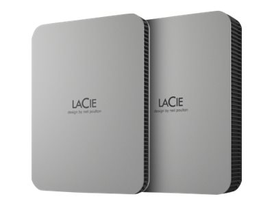 LaCie Mobile Drive STLP4000400 - Hard drive - 4 TB - external (portable) - USB 3.2 Gen 1 (USB-C connector) - moon silver