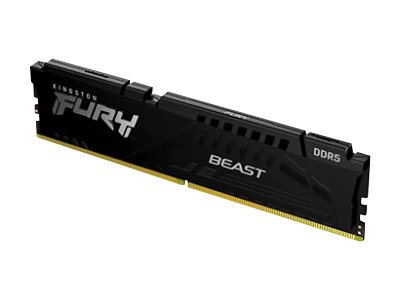 Kingston FURY Beast - DDR5 - kit - 32 GB: 2 x 16 GB - DIMM 288-pin - 4800 MHz / PC5-38400 - CL38 - 1.1 V - unbuffered - on-die ECC