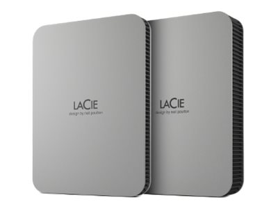 LaCie Mobile Drive STLP5000400 - Hard drive - 5 TB - external (portable) - USB 3.2 Gen 1 (USB-C connector) - moon silver