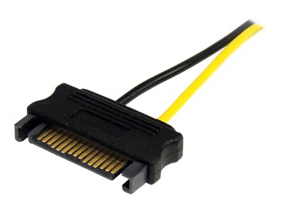 StarTech.com 6in SATA Power to 8 Pin PCI Express Video Card Power Cable Adapter - SATA to 8 pin PCIe power - Power cable - SATA power (M) to 8 pin PCIe power (M) - 15 cm