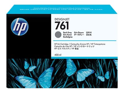 HP 761 - 400 ml - dark grey - original - DesignJet - ink cartridge - for DesignJet T7100, T7200, T7200 Production Printer