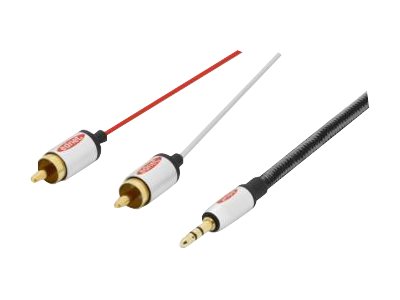 AUDIO CBL STEREO 3.5MM -2X RCAM/M 2.5M C