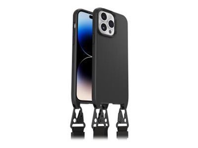 OtterBox React Series - Back cover for mobile phone - necklace - MagSafe compatibility - plastic - black - for Apple iPhone 14 Pro Max