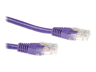 ACT - Patch cable - RJ-45 (M) - RJ-45 (M) - 20 m - UTP - CAT 6a - purple, RAL 4005