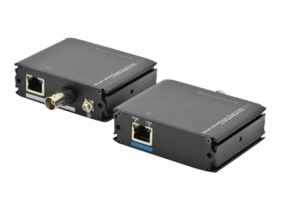 FAST ETHERNET POE+ VDSL EXTENDER OVER CAT / COXIAL SET UP TO 500M 802.3AT COAX/RJ45