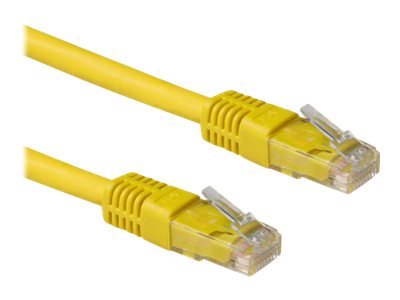 CAT6A U/UTP LSZH YELLOW  0.50M. 1 stk