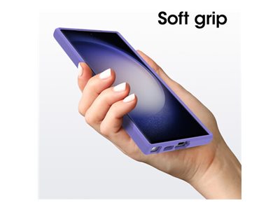 OtterBox React Series - Back cover for mobile phone - antimicrobial - thermoplastic elastomer (TPE), polycarbonate - purplexing - for Samsung Galaxy S23 Ultra