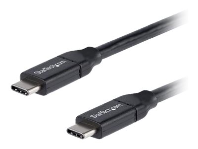 StarTech.com USB C To USB C Cable - 3 ft / 1m - USB-IF Certified - 5A PD - USB 2.0 - USB Type C Charging Cable - USB C Fast Charge Cable (USB2C5C1M) - USB cable - 24 pin USB-C (M) to 24 pin USB-C (M) - Thunderbolt 3 / USB 2.0 - 5 A - 1 m - black