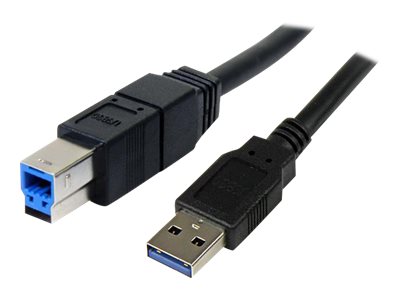 StarTech.com 3m Black SuperSpeed USB 3.0 Cable A to B M/M - USB cable - USB Type B (M) to USB Type A (M) - USB 3.0 - 3 m - molded - black