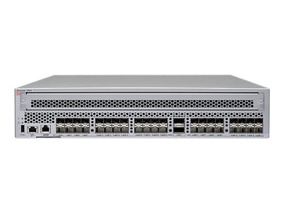 HPE StoreFabric SN4000B Power Pack+ SAN Extension Switch - Switch - Managed - 24 x 16Gb Fibre Channel SFP+ + 16 x 10 Gigabit Ethernet / 1 Gigabit Ethernet SFP+ + 2 x 40 Gigabit QSFP+ - back to front airflow - rack-mountable