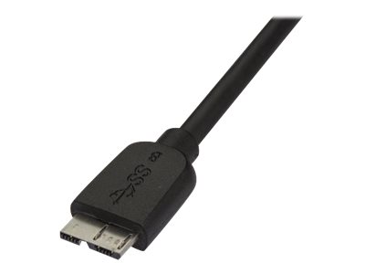 StarTech.com 0.5m 20in Slim USB 3.0 A to Micro B Cable M/M - Mobile Charge Sync USB 3.0 Micro B Cable for Smartphones and Tablets (USB3AUB50CMS) - USB cable - Micro-USB Type B (M) to USB Type A (M) - USB 3.0 - 50 cm - molded - black - for P/N: S2510BU33PW, S251BMU3FP, S251BRU33, SLSODDU33B, SM2NGFFMBU33, UNI251BMU33