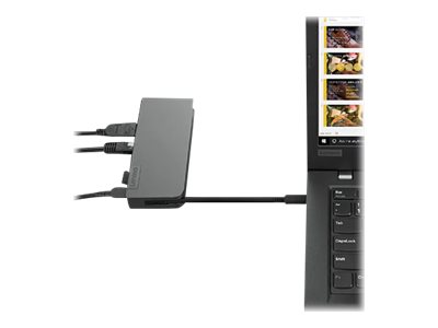 Lenovo Powered USB-C Travel Hub - Docking station - USB-C - VGA, HDMI - Campus - Worldwide - for ThinkPad X1 Yoga Gen 8 21HQ
