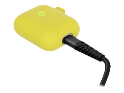 OtterBox - Case for wireless earbuds charging case - polycarbonate, synthetic rubber - lemondrop (yellow) - for Apple AirPods (1st generation, 2nd generation)