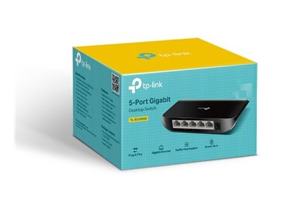 TP-LINK TL-SG1005D 5-Port Gigabit Desktop Switch - Switch - 5x 10/100/1000 - desktop