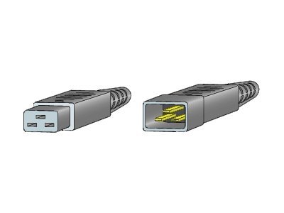 Cisco Jumper - Power cable - IEC 60320 C20 to IEC 60320 C19 - AC 250 V - 2.74 m - for P/N: MDS-9506