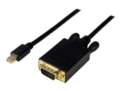 StarTech.com 15 ft Mini DisplayPort to VGA Adapter Cable - mDP to VGA Video Converter - Mini DP to VGA Cable for Mac/PC 1920x1200 - Black (MDP2VGAMM15B) - Video converter - VGA - DisplayPort - black