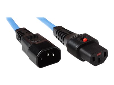 POWERCORD C13 LOCK-C14 BU 2.0M. 1 stk