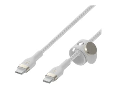 Belkin BoostCharge - USB cable - 24 pin USB-C (M) to 24 pin USB-C (M) - 1 m - white
