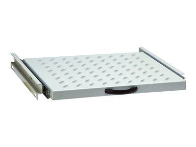 1U EXTENDIBLE SHELF FOR 600 MM DEPTH RACKS 40X485X368 MM UP TO 25 KG GREY (RAL 7035)