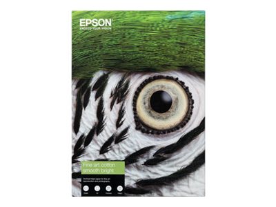 Epson Fine Art II - Cotton - matte - 490 micron - smooth bright - A3 Plus (329 x 483 mm) - 300 g/m² - 25 sheet(s) rag paper