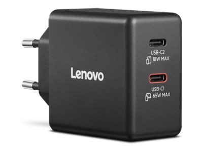 Lenovo Dual USB-C 65W GaN Charger