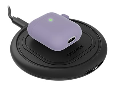 OtterBox - Case for wireless earbuds charging case - polycarbonate, synthetic rubber - elixir (light purple) - for Apple AirPods (1st generation, 2nd generation)