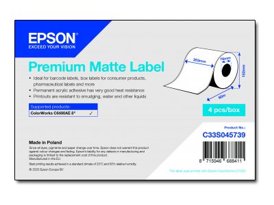 Premium Matte Label Continuous