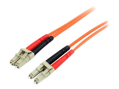StarTech.com 3m Fiber Optic Cable - Multimode Duplex 62.5/125 - LSZH - LC/LC - OM1 - LC to LC Fiber Patch Cable (FIBLCLC3) - Patch cable - LC multi-mode (M) to LC multi-mode (M) - 3 m - fibre optic - duplex - 62.5 / 125 micron