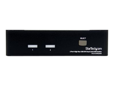 StarTech.com 2 Port DVI KVM Switch - USB DVI Dual Link - Hot-key & Audio Support - 2560x1600 @ 60Hz KVM Switch - KVM Video Switch (SV231DVIUAHR) - KVM / audio / USB switch - 2 x KVM / audio / USB - 1 local user - desktop - for P/N: IM12D1500P, SVA12M