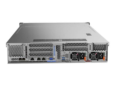 Lenovo ThinkSystem SR590 7X99 - Server - rack-mountable 2U - 2-way - 1 x Xeon Silver 4210 / up to 3.2 GHz - RAM 16 GB - SAS - hot-swap 2.5\" bay(s) - HDD 3 x 600 GB - Matrox G200 - Gigabit Ethernet - no OS - monitor: none