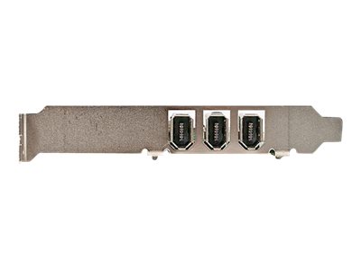 StarTech.com 4 port PCI 1394a FireWire Adapter Card - 3 External 1 Internal FireWire PCI Card for Laptops (PCI1394MP) - FireWire adapter - PCI - Firewire - 3 ports